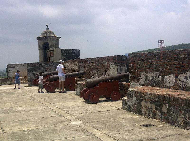 The cannons of Cartagena.